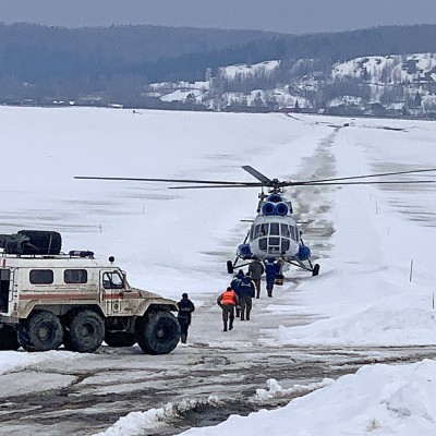 Взрывные работы прошли на ледовых переправах в Ханты-Мансийском районе