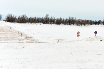 На зимней автомобильной дороге «Батово – Сибирский» на переправе через реку Иртыш повышен тоннаж до 10 тонн