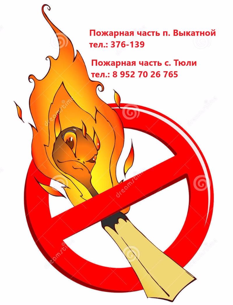 Не допускайте неосторожного обращения с огнём