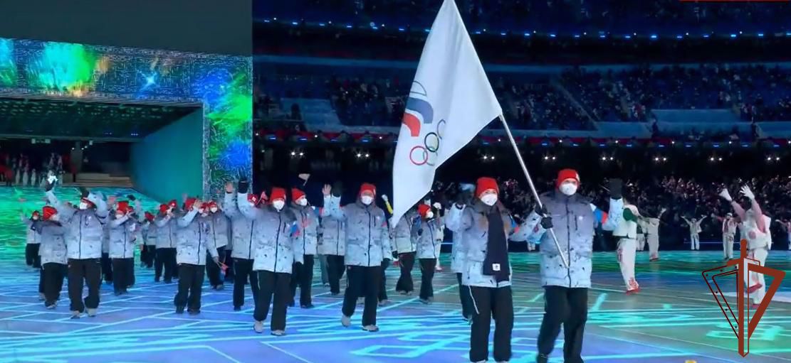 Спортсмены Росгвардии прошли под знаменем российской сборной на Открытии Олимпийских игр в Пекине