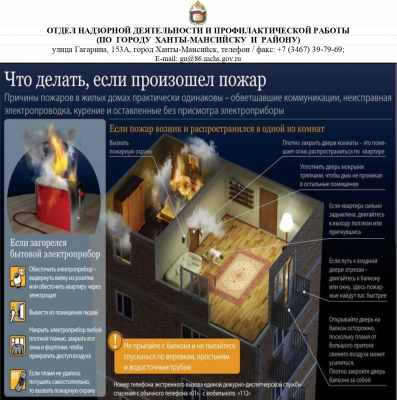 Что делать, если произошел пожар?