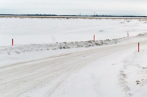 На зимней автомобильной дороге «Батово – Сибирский» открыли переправу через реку Иртыш