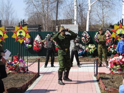 Праздничные мероприятия, посвящённые 74-ой годовщине Победы в Великой Отечественной войне в п. Выкатной 