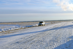 В Ханты-Мансийском районе завершается приемка последней зимней автодороги