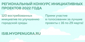 Проекты от Ханты-Мансийского района нуждаются в вашей поддержке на региональном конкурсе инициативного бюджетирования