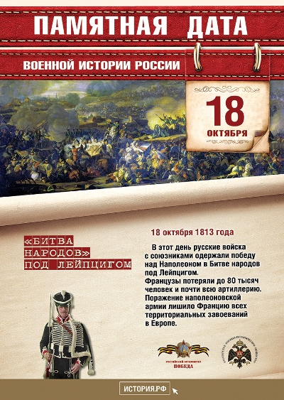 "Битва народов." 18 октября 1813 года