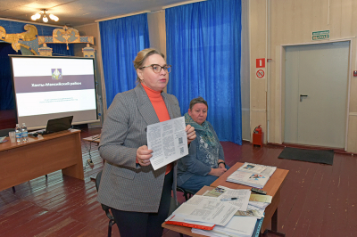 В Ханты-Мансийском районе продолжаются встречи с жителями по вопросам трудоустройства, создания собственного дела, получения мер поддержки