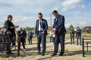 Вчера в Кышике открыли новую многофункциональную спортивную площадку