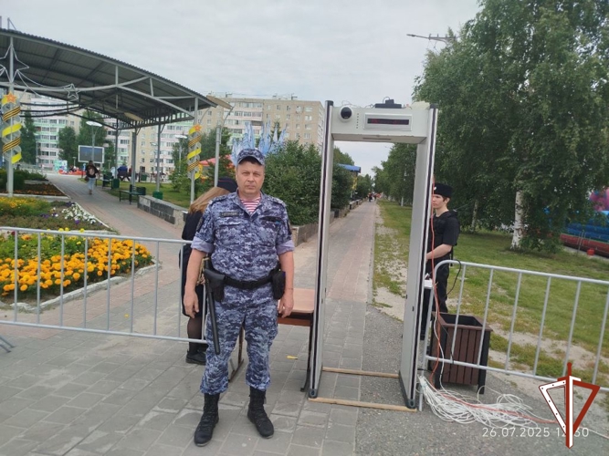 В Югре Росгвардия обеспечила безопасность праздничных мероприятий, посвященных Дню города Мегиона