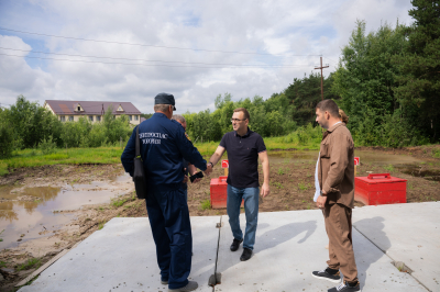 В Кышике ввели в эксплуатацию противопожарные водоемы на двух улицах