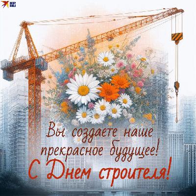 Уважаемые работники строительных предприятий и ветераны отрасли! Примите самые теплые поздравления с наступающим профессиональным праздником — Днем строителя!