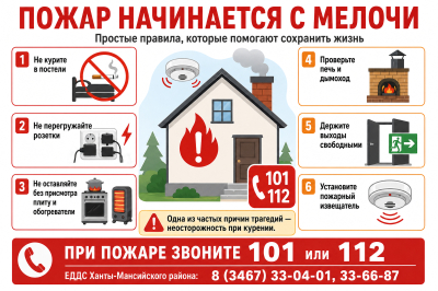 Пожар начинается с мелочи