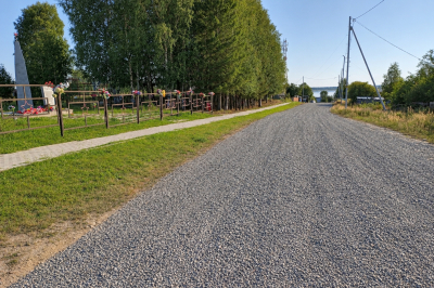 В Кедровом отремонтировали дорогу на улице Ленина 