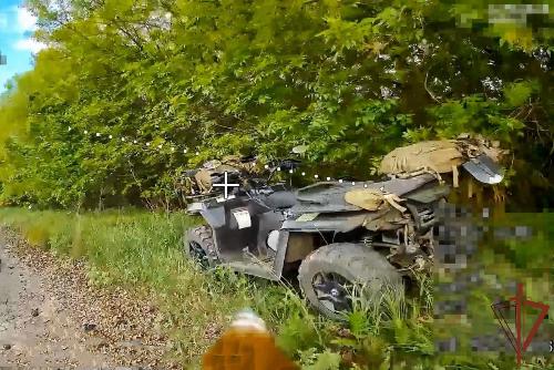 Оператор БПЛА Росгвардии уничтожил вражеский квадроцикл в Сумской области