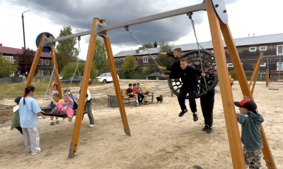 В Горноправдинске на улице Таежной появилась современная детская площадка